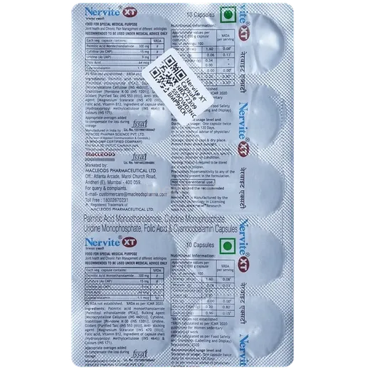 nervite xt capsule 10's